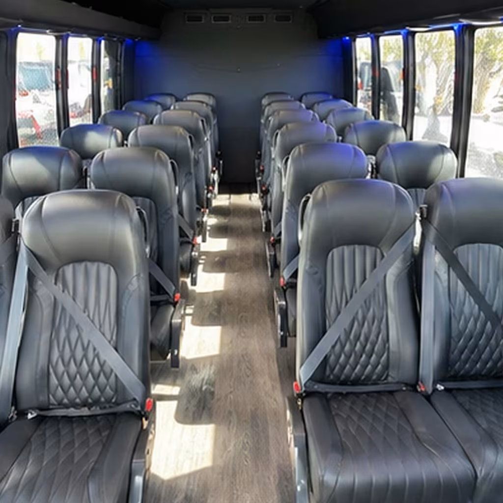25 passenger minibus inside