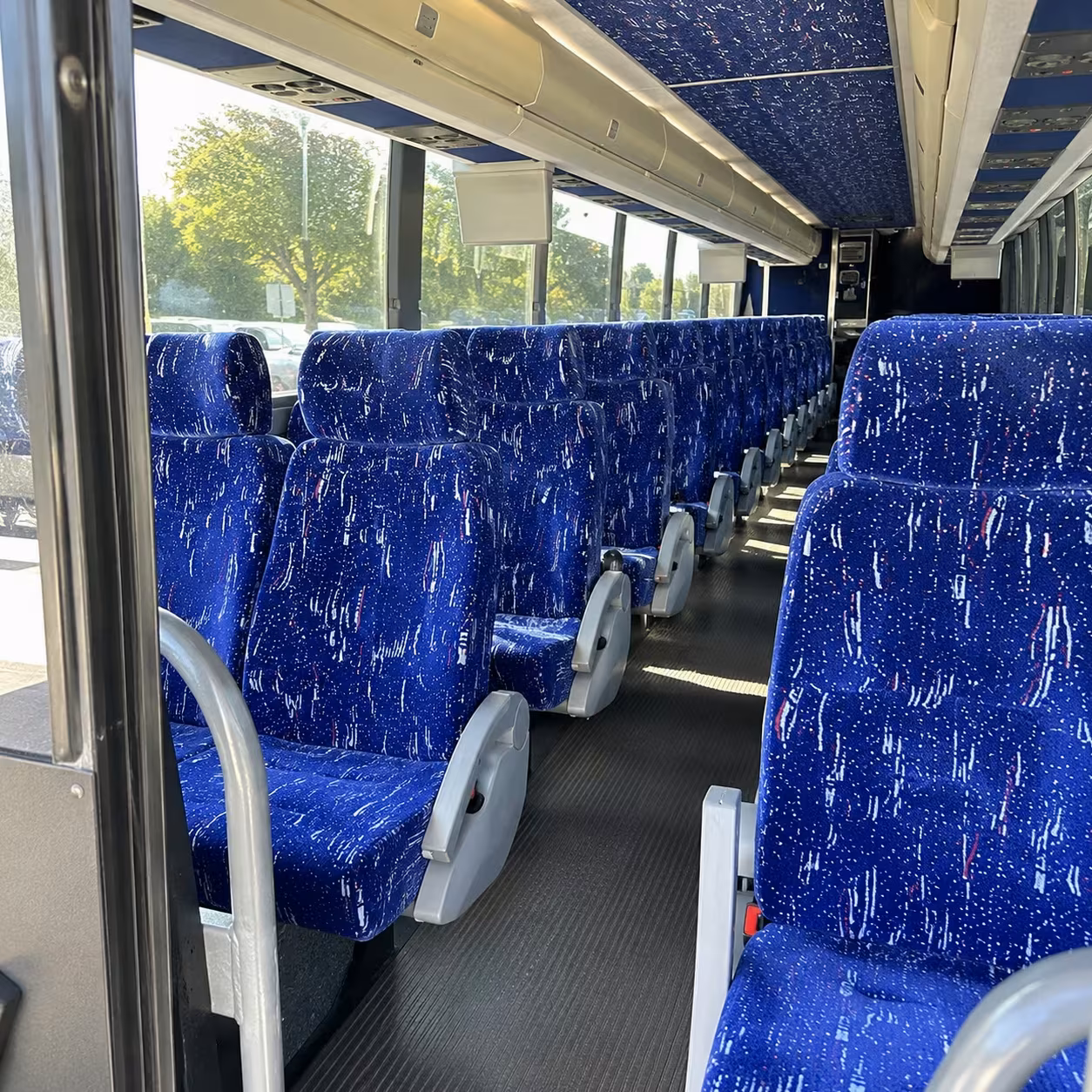 new braunfels charter bus rental interior